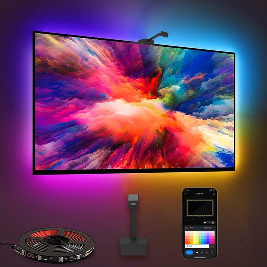 Smart LED TV Backlight with Color-Syncing Camera | Syncs to Screen & Music for Ultimate Ambience